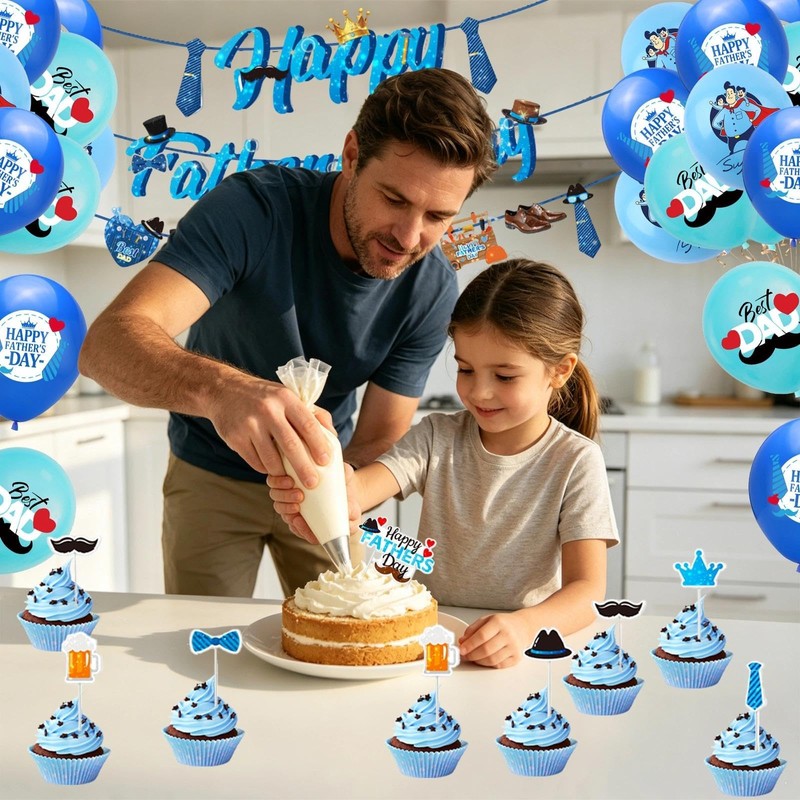 Fathers Day Decorations 37PCS Happy Fathers Day Banner – Decorative