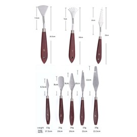 Espátula para Mezclar Pintura, Cuchillos de Paleta de Pintura, 8 Piezas, Juego de Mezcla de Colores, Espátula, Cuchillo de Paleta, Accesorios de Pintura Al óleo para óleo, Lienzo,