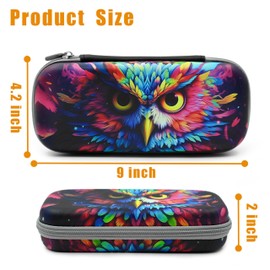 WtallasiSei Owl Pencil Case Zip Pencil Box Multi Pouch Holder Desk Organizer For Boys Girls School Office