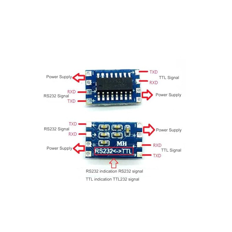 RS232 to TTL MAX3232 to TTL Level Converter Board Serial