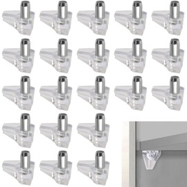 Shelf Dowels, Inserted Type, Set of 50, Shelf Brackets, Dowels, Pin Diameter 0.2 inches (5 mm), Shelf Receptors, Inserted Dowels, For Fixing Furniture, Shaft Support, Cabinet, Closet, Bookcase, Metal,