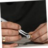 TEHAUX 1 Set Heavy Duty Stainless Steel Jewelry Tweezers Multi