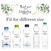 100PCS Wedding Water Bottle Labels Waterproof Greenery Floral Wraps Sticker