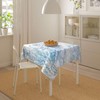 Jecuwo Nautical Coastal Square Tablecloth 60 Inch Turtle Coral Starfish