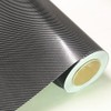 4D Black Carbon Fiber Vinyl Wrap Sticker Air Realubble Free