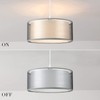 Frideko 2 Tier Light Shade Ceiling - Modern Grey Lampshade