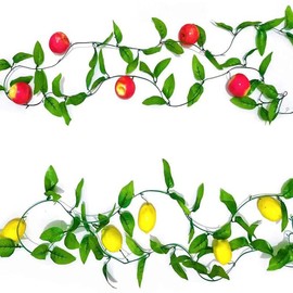 Sukkot Decorations Etrog Sukkah Decoration Rope Fruits Garland Indoor Outdoor Decor for Jewish Sukkot Holiday Supplies