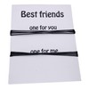 Best Friends Circle Wish Bracelets Set for 2 (Black Cord)