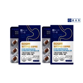 Chong Kun Dang Gastric Health Helicobacter 30 tablets 2 boxes protects gastric mucosa / 종근당 위건강엔 헬리코박터 30정 2박스 위점막보호