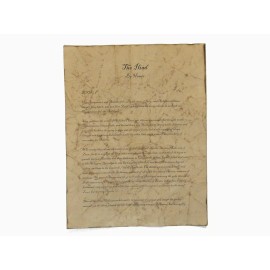 Homer's The Iliad - Hand Antiqued First Page Reproduction