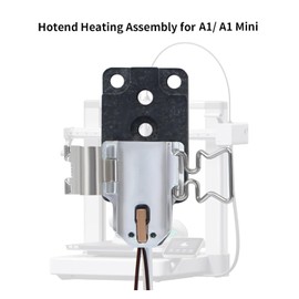 BCZAMD 3D Printer Accessories Hotend Heater Assembly A1 / A1 Mini: Quick Replacement with Ceramic Heater Thermistor and Mounting Base Clip
