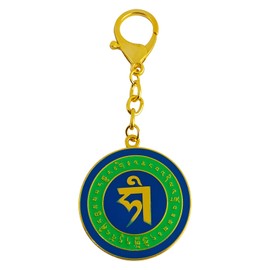 Isui Feng Shui Goods, Mouse Peach Blossom Charm Keychain, Zodiac Sign, Good Luck Keychain, Lucky Charm, Amulet, Car Key Chain, Stylish, blue