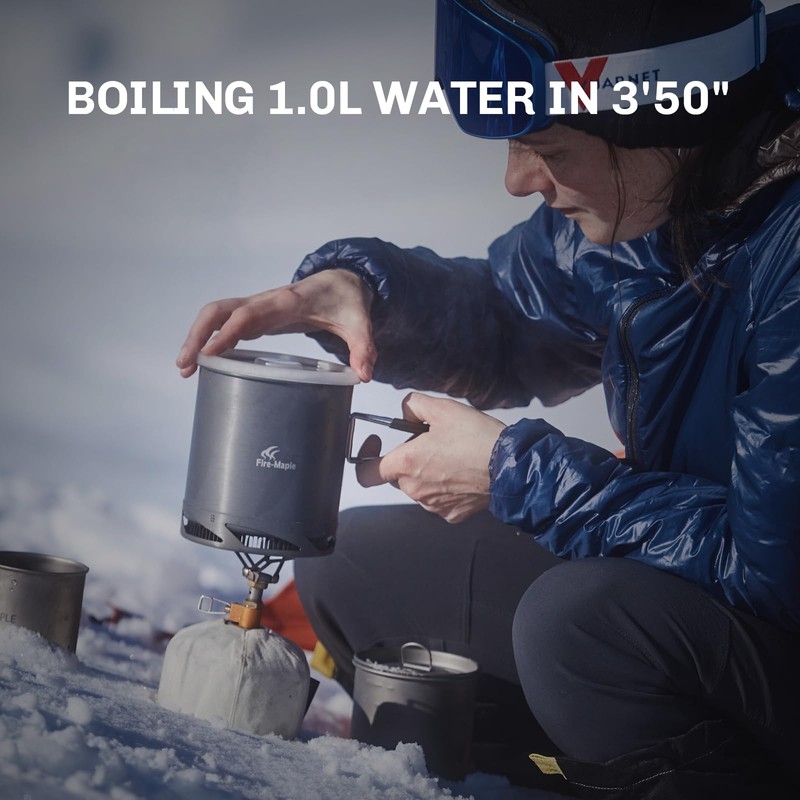 Fire-Maple FMS-300T Portable Stove Ultra Light, Hiking Stove Titanium for