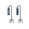 TIEBOLA Shepherd Hooks 2 Pack - 48 Inches High 1/2