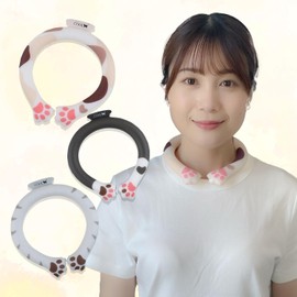Harada Industry Plant-derived PCM Nyan Cool Neck Ring, Mike, Cooling Goods, Cooling Ring, Cool Cat, Paw Neck, Can Be Used Repeatedly, Heat Countermeasures, Cool, Walks, Outdoors, Commuting to Work,