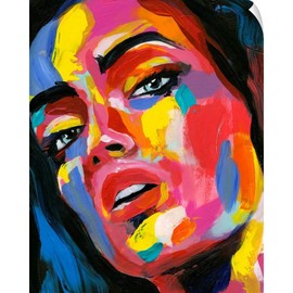 CANVAS ON DEMAND Prismatic Pout I Wall Decal, Poppy Artwork