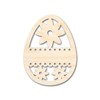 Unfinished Wood Lace Flower Egg Shape Easter Craft up to