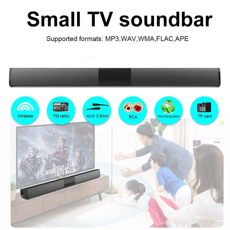 Universal Surround Sound Bar Wireless Bluetooth Stereo Speakers TV Home