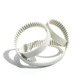 Black strap HTD5M 820 830 840 850 860 870 5M White PU Polyurethane Timing Belt Closed Loop Toothed Belt 15mm 20mm 25mm 30mm Width White PU Gear Pulley Belt Conveyor belts ( Size : 5M-840 , Color : Wid