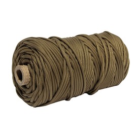 Rothco Nylon Paracord 550lb 300 Ft Tube - Survival Essential for Camping, Hiking, and More - Coyote Brown