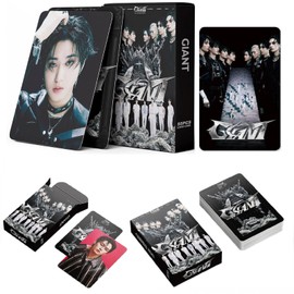 MeiYiYou 55PCS Stray-K Photocards,Stray-K Lomo Cards Greeting Cards for Collection(Black)