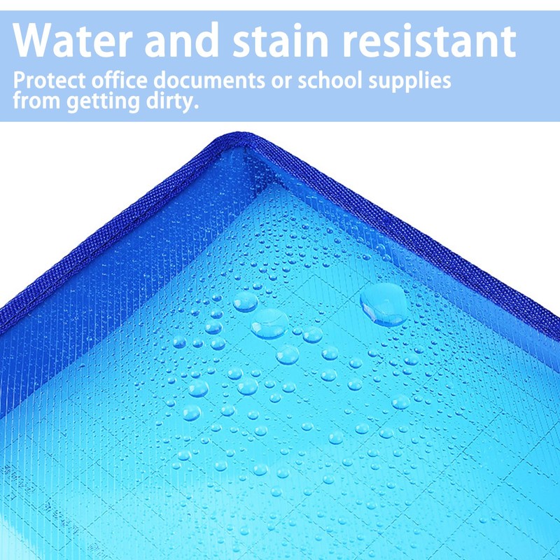 A4 Document Folder, Pack of 5, Plastic Document Bag, Collecting