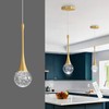 cenzoz Modern Pendant Lights for Kitchen Island LED Dimmable Crystal
