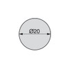 Emuca - Cap Cover Screw, Grey, Ø20mm (0,8 inch), Set