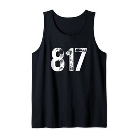 817 Area Code Fort Worth TX Mobile Telephone Area Code 817 Tank Top