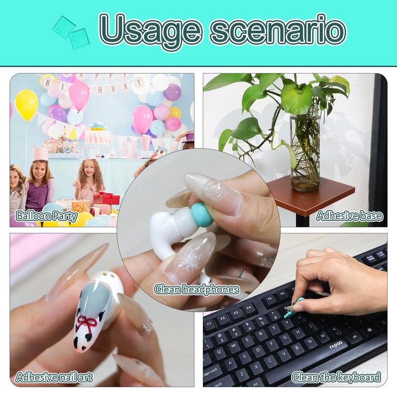 Feosky Adhesive Poster Sticky Tack Putty, Reusable and Removable Adhesive
