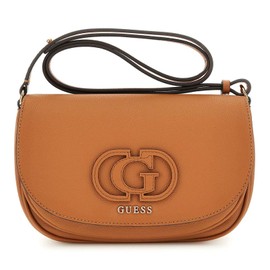 GUESS Calebra Convertible Xbody Flap Bag Cognac