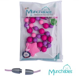 Munchables Starlight Chewelry Necklace (Purple/Pink/Fuchsia)