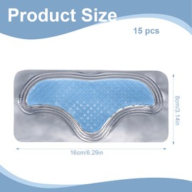 Zornesfalte Pflaster, 15 Stück Hydrogel Pflaster Stirn, Anti Falten Pflaster Gesicht mit Kollagen, Befeuchtet, für das Gesicht über Nacht zur Glättung von Stirnfaltenbehandlung