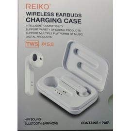 Reiko TWS Wireless Earbuds with Charging Case Macaron Finishing In Pink