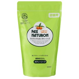 Pax Naturon Foaming Body Soap, Refill, 16.9 fl oz (500 ml), 16.9 fl oz (500 ml) (x 1)