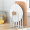 LINFIDITE Cutting Board Holder Pots Pan Lids Rack Kitchen Countertop