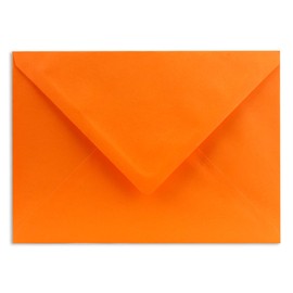 Colours-4-YOU Glüxx-Agent DIN C5 Envelopes Orange 16.2 x 22.7 cm 100 g/m² Wet Seal Pointed Flap Pack of 50