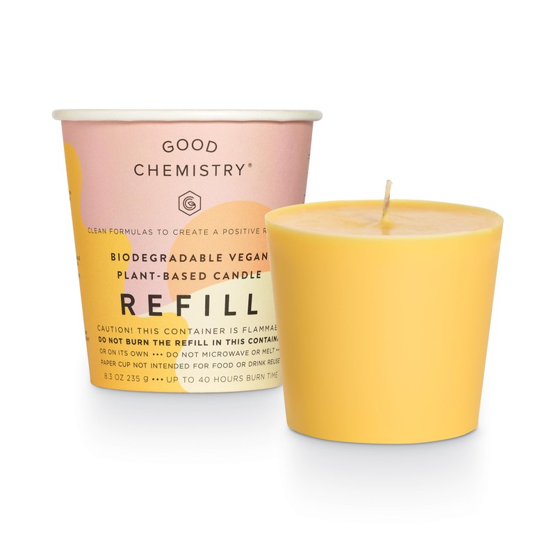 Good Chemistry Lime + Sunshine Biodegradable Candle Refill
