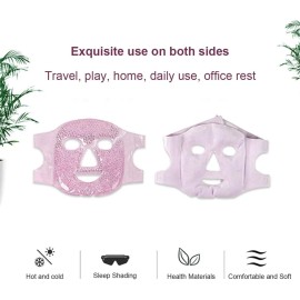 Máscara Facial Fría Y Caliente, Almohadilla De Hielo De Gel
