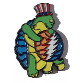 Terrapin Hug Love Hat Grateful Dead Jerry Garcia Pranksters HAT PIN Lapel Brooch