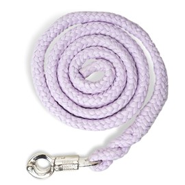 Lead Rope with Panic Hook, for Horses, Ponies, Shetty, Donkey, Tie Rope in Many Stylish Designs, Length 1.60 m (Baby Purple)
