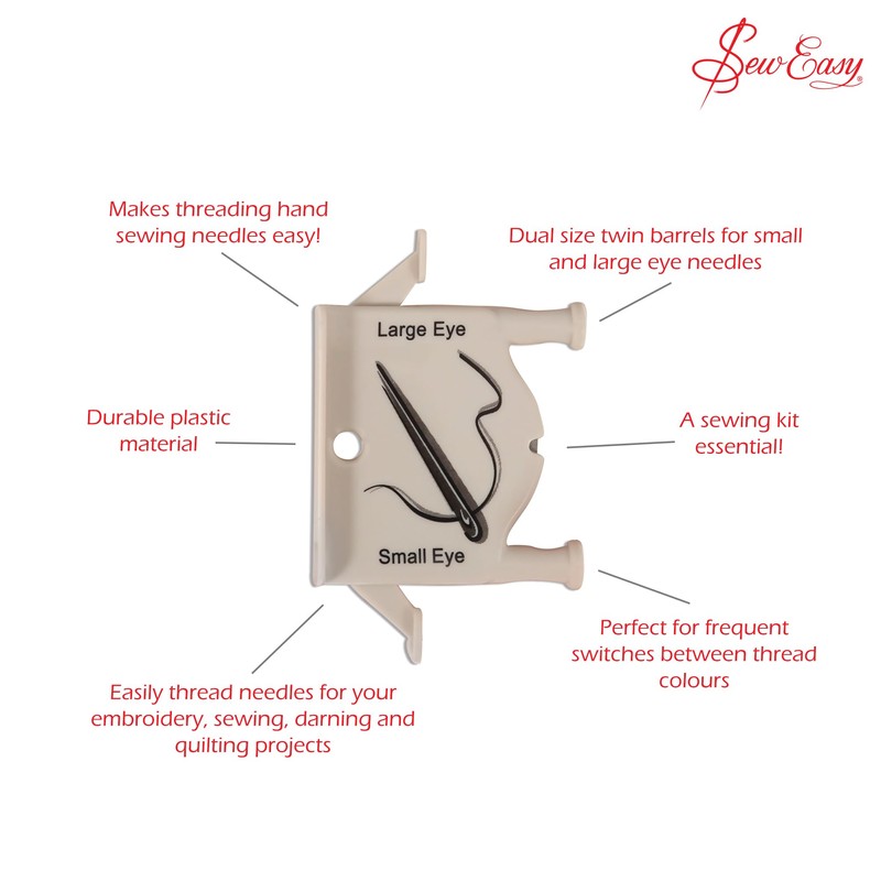 Sew Easy Automatic Needle Threader – Large & Small Eye
