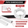EFIELD 3/4-Inch 200 Ft Length Pex-b Pipe/Tubing (NSF Certified) White