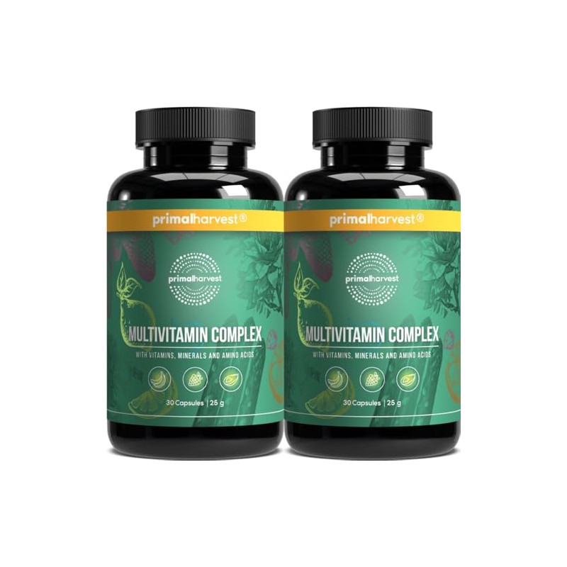 Primal Harvest Multivitamin - Daily Supplement, Gluten Free, Vegetarian
