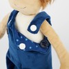 SIGIKID 42859 Learning Doll Fireman Plush Dressing Doll Clothes on
