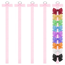 YQQYG 5 PCS Hair Bow Holder, 1 m Hair Clip Organizer, Bow Storage for Girls Hair Bows, Hair Accessories Organizer for Clip Hair Bows Hair Band
