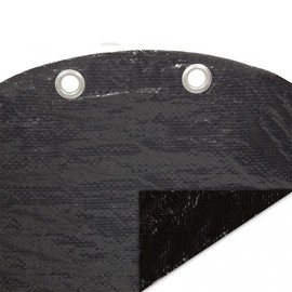 Buffalo Blizzard Micro Mesh Black Winter Cover for 16 ft Round Above Ground Swimming Pools | Allows Rain or Melted Snow to Pass Through | Covers Include 3 ft of Overlap for Easy Installation