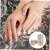 SAFIGLE Bottles Nail Metallic Gold Gold Flakes for DIY Manicure