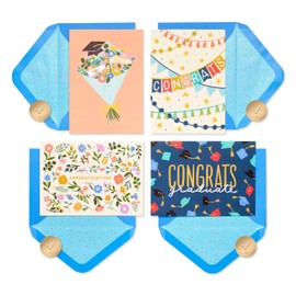 Papyrus Graduation Cards with Envelopes, Congratulations Designs (20-Count)