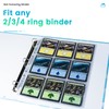 30 Pack 540 Pockets Binder Card Sleeves Double-Sided 9 Pocket